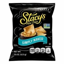 Brand new 💯 Stacy's Simply Naked Chips, Sea Salt, 1.5 Oz., 24/Carton (QUA49650) 🎉