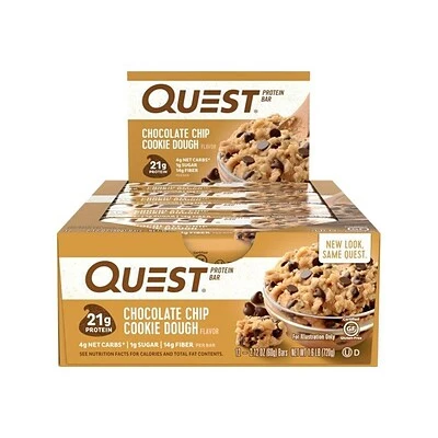 Buy โ Snack Bars Quest Protein Bars, Chocolate Chip, 2.12 Oz., 12/Box (00003) ๐ 3 Buy โ Snack Bars Quest Protein Bars, Chocolate Chip, 2.12 Oz., 12/Box (00003) ๐