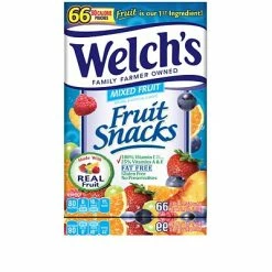Promo 😍 Welch's Mixed Fruit Snacks, 80 Calorie Pouches, 66/Box (PIM69866) ✔️