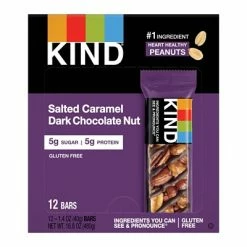 Top 10 ✔️ Snack Bars KIND Bar, Salted Caramel & Dark Chocolate, 1.4 Oz., 12/Box (PHW26961) 🌟