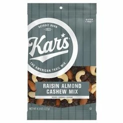 Best reviews of ❤️ Dried Fruit, Nuts & Trail Mix Kar's Fresh Harvest Raisin Almond Cashew, 4.5 Oz., 12/Carton 😀