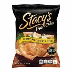 Cheapest 🤩 Crackers Stacy's Pita Chips Parmesan Garlic & Herb, 1.5 Oz, 24 Count ⭐