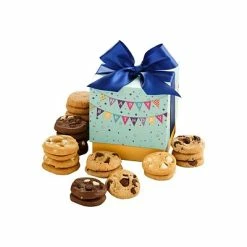 Wholesale 😉 Snacks & Granola Bars Mrs. Fields Nibblers Cookie Happy 🥳 Birthday Box, Assorted Flavors, 19.2 Oz. (ST17EV241) ✨