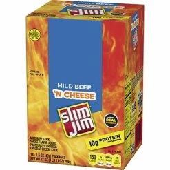Deals 🌟 Meat And Jerky Slim Jim Beef And Cheese, 1.5 Oz, 18 Count ✨ -Granola Bars Online Shop unnamed file 1133