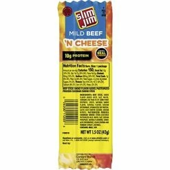Deals 🌟 Meat And Jerky Slim Jim Beef And Cheese, 1.5 Oz, 18 Count ✨ -Granola Bars Online Shop unnamed file 1135