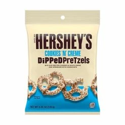 Brand new 🥰 Hershey's Dipped Pretzels, Cookies 'n' Crème, 4.25 Oz., 4/Pack (21462) 😀