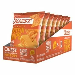 Flash Sale 🎉 Quest Protein Chips, Nacho, 1.1 Oz., 8/Pack (307-00241) 🤩
