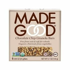 Best Sale 🧨 Snacks & Granola Bars MadeGood Granola Bar, Chocolate Chips, 0.85 Oz., 6/Pack (F21305) ⭐