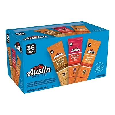 Coupon 👍 Austin Variety Pack Crackers, Assorted Flavors, 1.8 Oz., 36/Box (7978310104) 🌟 4 Coupon 👍 Austin Variety Pack Crackers, Assorted Flavors, 1.8 Oz., 36/Box (7978310104) 🌟 - Image 2