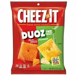 Deals 😀 Crackers Cheez-It Duoz Cheese Cracker, Sharp Cheddar & Parmesan, 4.3 Oz., 6/Carton (KEE57728) 🎉