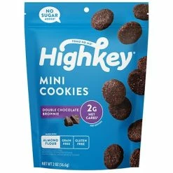 Wholesale 🤩 HighKey Double Chocolate Brownie Cookies, 2 Oz., 6 Ct (600-00273 ) 🛒