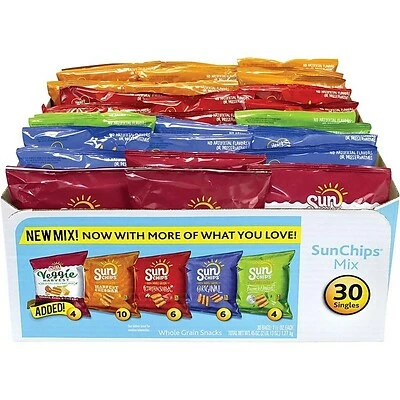 Best deal ❤️ Sunchips Chips, Variety, 1.5 Oz., 30/Carton (295-00009) 🌟 4 Best deal ❤️ Sunchips Chips, Variety, 1.5 Oz., 30/Carton (295-00009) 🌟 - Image 2