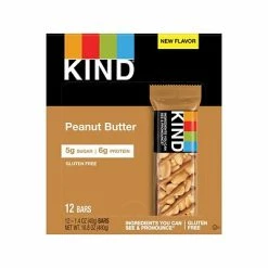 Outlet 🔔 Snack Bars KIND Bar, Peanut Butter, 1.4 Oz.,12/Box (27742) 🔔