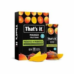 Outlet 😀 Snacks & Granola Bars Thats It. Probiotic Fruit Bar, Mango, 1.2 Oz., 12/Pack (1722PRM) 🥰
