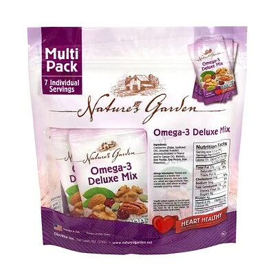Promo ๐ Dried Fruit, Nuts & Trail Mix Nature's Garden Omega-3 Deluxe Mix, 1.2 Oz., 7 Count/Pack, 6/Pack (7025) ๐ 5 Promo ๐ Dried Fruit, Nuts & Trail Mix Nature's Garden Omega-3 Deluxe Mix, 1.2 Oz., 7 Count/Pack, 6/Pack (7025) ๐ - Image 3