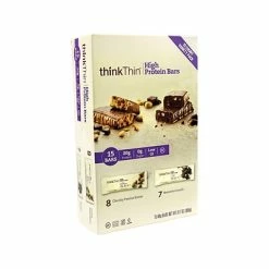 Flash Sale 🛒 Snack Bars ThinkThin High Protein Bars, Variety, 2.1 Oz., 15/Pack (220-00555) 🤩