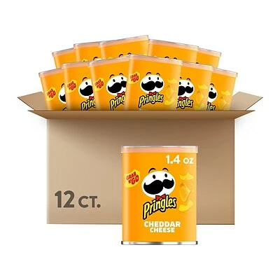 Outlet ๐ Snacks Pringles Grab & Go Cheddar Cheese Crisps, 1.4 Oz., 12 Cans/Carton (3800084556) โจ 4 Outlet ๐ Snacks Pringles Grab & Go Cheddar Cheese Crisps, 1.4 Oz., 12 Cans/Carton (3800084556) โจ - Image 2