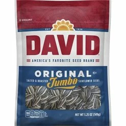 Flash Sale 👏 Dried Fruit, Nuts & Trail Mix David Jumbo Seeds Original, 5.25 Oz, 12 Count 😉