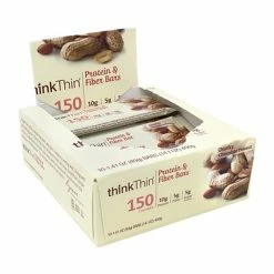 Best Sale 🧨 Snack Bars ThinkThin Protein Bars, Chunky Chocolate Peanut, 1.41 Oz, 10/Pack (307-00116) 👏