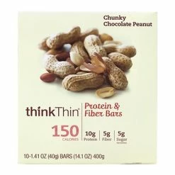 Best Sale 🧨 Snack Bars ThinkThin Protein Bars, Chunky Chocolate Peanut, 1.41 Oz, 10/Pack (307-00116) 👏 -Granola Bars Online Shop unnamed file 1429