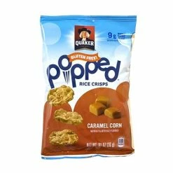 Buy 🔥 Snacks Quaker Popped Rice Crisps Caramel Corn, .67 Oz, 60 Count 🎁