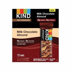 Coupon ✔️ Snack Bars KIND Bar, Milk Chocolate/Almond, 1.4 Oz.,12/Box (28351) 😉
