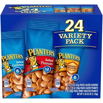 Best Sale โค๏ธ Dried Fruit, Nuts & Trail Mix Planters Nuts, Variety, 24/Carton (220-00423) ๐ 5 Best Sale โค๏ธ Dried Fruit, Nuts & Trail Mix Planters Nuts, Variety, 24/Carton (220-00423) ๐ - Image 3