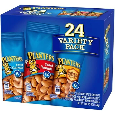 Best Sale โค๏ธ Dried Fruit, Nuts & Trail Mix Planters Nuts, Variety, 24/Carton (220-00423) ๐ 6 Best Sale โค๏ธ Dried Fruit, Nuts & Trail Mix Planters Nuts, Variety, 24/Carton (220-00423) ๐ - Image 4