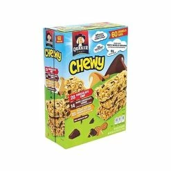 Best Pirce 🔥 Snack Bars Quaker Chewy Bars, Variety, 0.84 Oz., 60/Box (220-00434) 🎁 -Granola Bars Online Shop unnamed file 1591