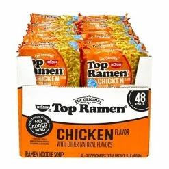 Top 10 🎁 Packaged Meals Nissin Top Ramen Noodle Soup Chicken Flavor, 48 Count (220-00738) 🛒