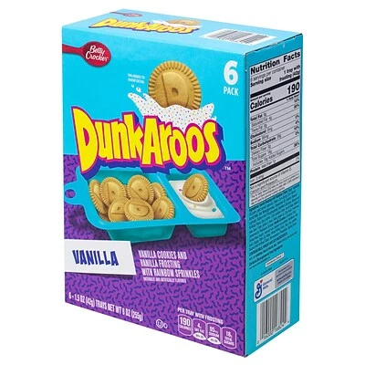 Discount ๐ Snacks & Granola Bars Betty Crocker Dunkaroos Vanilla Cookies And Frosting 1.5oz 5CT โจ 4 Discount ๐ Snacks & Granola Bars Betty Crocker Dunkaroos Vanilla Cookies And Frosting 1.5oz 5CT โจ - Image 2