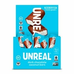 Cheap 😍 Snack Bars UNREAL Dark Chocolate Coconut Bar, 0.53 Oz., 40 Bars/Box (220-02087) 🎁