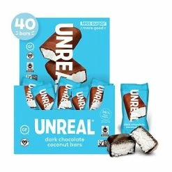 Cheap 😍 Snack Bars UNREAL Dark Chocolate Coconut Bar, 0.53 Oz., 40 Bars/Box (220-02087) 🎁 -Granola Bars Online Shop unnamed file 1753