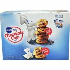 Promo 🌟 Pillsbury Mini Chocolate Chip Cookies, 3 Oz., 6 Pouches/Pack (731) 💯