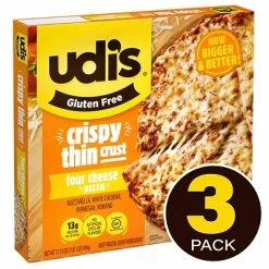 Deals 🎉 Frozen Foods Udi's Gluten Free Four Cheese Pizza, 3/Pack (603-00006) ✔️