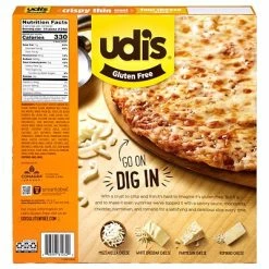 Deals 🎉 Frozen Foods Udi's Gluten Free Four Cheese Pizza, 3/Pack (603-00006) ✔️ -Granola Bars Online Shop unnamed file 1847