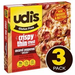 Deals 🎉 Frozen Foods Udi's Gluten Free Pepperoni Pizza, 3/Pack (603-00005) 🎁