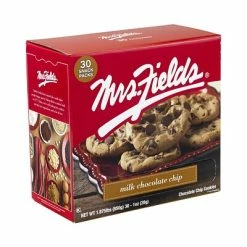 New 🔔 Mrs. Fields Milk Chocolate Chip Cookies, 1 Oz., 30/Pack (212-00009) 😍