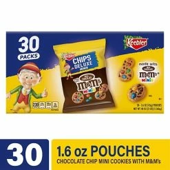 Outlet ❤️ Keebler M&M's Chips Deluxe Minis Cookies, 30/Pack 🤩 -Granola Bars Online Shop unnamed file 260