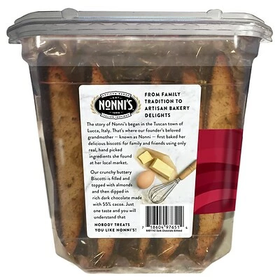 Buy โค๏ธ Nonni's Individually Wrapped Dark Chcolate Almond Italian Cookies, .86oz Value Pack Of 25 In A 21.5oz Tub ๐ 4 Buy โค๏ธ Nonni's Individually Wrapped Dark Chcolate Almond Italian Cookies, .86oz Value Pack Of 25 In A 21.5oz Tub ๐ - Image 2