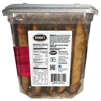 Buy โค๏ธ Nonni's Individually Wrapped Dark Chcolate Almond Italian Cookies, .86oz Value Pack Of 25 In A 21.5oz Tub ๐ 5 Buy โค๏ธ Nonni's Individually Wrapped Dark Chcolate Almond Italian Cookies, .86oz Value Pack Of 25 In A 21.5oz Tub ๐ - Image 3