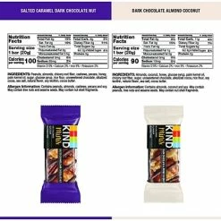 Outlet 👍 Snack Bars KIND Minis Bars, Salted Caramel Dark Chocolate Nut/Dark Chocolate Almond Coconut, 0.7 Oz., 20/Pack (27970) 🔥 -Granola Bars Online Shop unnamed file 305