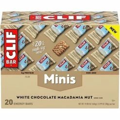 New 👏 Snack Bars Clif Mini Energy Bars, White Chocolate Macadamia Nut, 1.0 Oz., 20/Box (CCC37295) ❤️