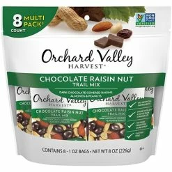 Best Sale 🎁 Dried Fruit, Nuts & Trail Mix Orchard Valley Harvest Trail Mix, Chocolate Raisin Nut, 8 Oz. (JOH13663) 💯