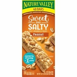 New 🔔 Snack Bars Nature Valley Sweet & Salty Bars, Peanut, 1.2 Oz., 48/Box (16879) 😍