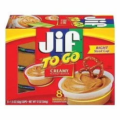 New 🧨 Snacks Jif To Go Peanut Butter 1.5 Oz. 8/Box (SMU5150024136) 👏