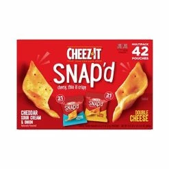 Budget 😉 Crackers Cheez-It Snap’d Variety Pack Chips, Assorted, 42/Carton (KEE11501) 🌟
