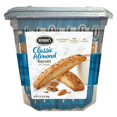 Flash Sale π Nonni's Individually Wrapped Classic Almond Italian Cookies, .69oz Value Pack Of 25 In A 17.5oz Tub (NSD197721) π― 3 Flash Sale π Nonni's Individually Wrapped Classic Almond Italian Cookies, .69oz Value Pack Of 25 In A 17.5oz Tub (NSD197721) π―