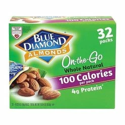 Hot Sale 🎉 Dried Fruit, Nuts & Trail Mix Blue Diamond Nuts, Almond, 0.63 Oz., 32/Box (220-00512) 🤩 -Granola Bars Online Shop unnamed file 475