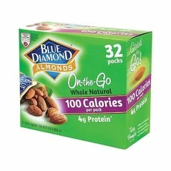 Hot Sale 🎉 Dried Fruit, Nuts & Trail Mix Blue Diamond Nuts, Almond, 0.63 Oz., 32/Box (220-00512) 🤩 -Granola Bars Online Shop unnamed file 476